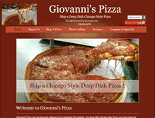 Tablet Screenshot of giovannispizzachicago.com
